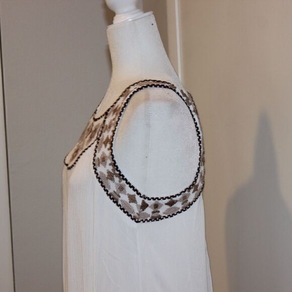NWT Area  Starts White Embroidered Tank Dress  Women Size M Medium - Picture 8 of 14
